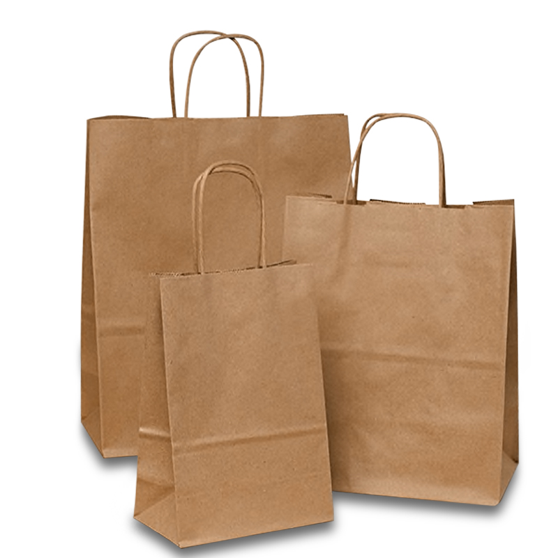 Custom Paper Bags with Company Logo Low Minimum