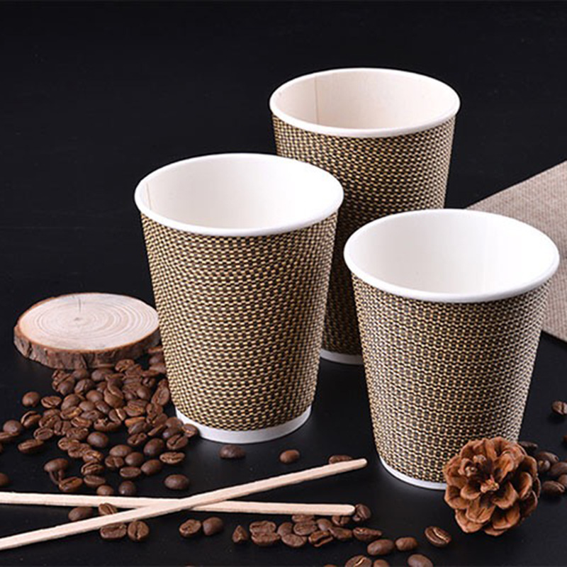 Mistique Polycoated Hot Paper Cups, 12 oz, Printed, Brown, 50/Sleeve, 20  Sleeves/Carton - BOSS Office and Computer Products
