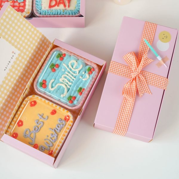 Beatiful cake box, cake box with ribbon Cake box supplier, box