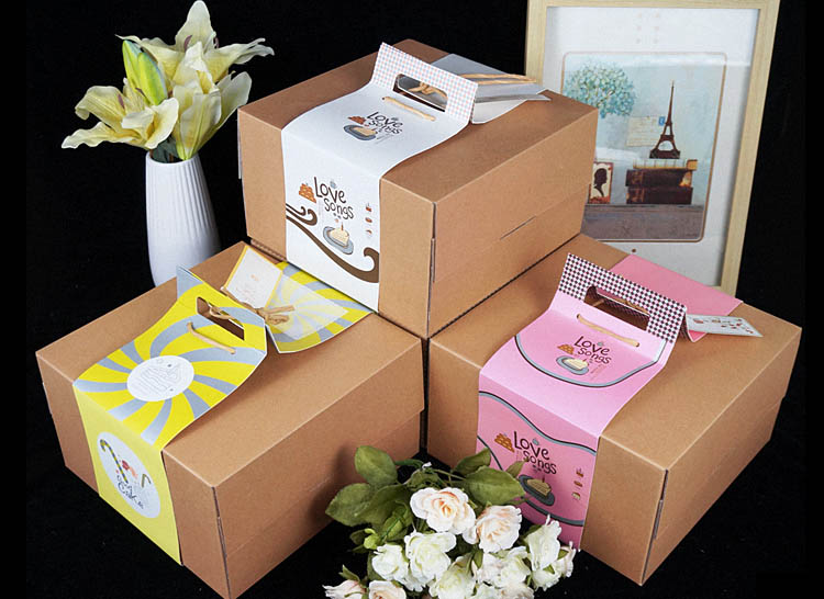 SafePro 10104 10x10x4-Inch Cardboard Cake Boxes 50-Piece 