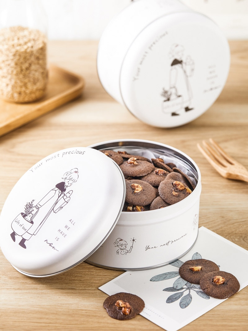 Round Cookie Tin Box  Tin boxes, Confectionery, Cookie tins