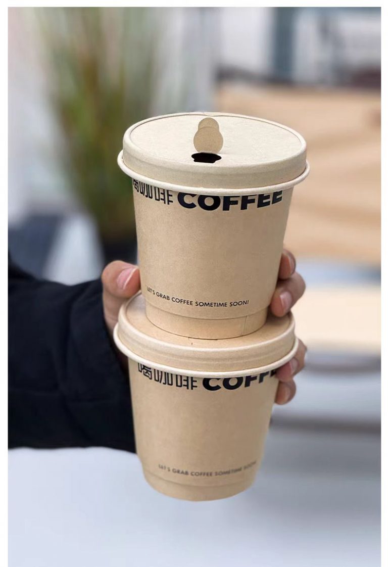 kraft Paper Coffee Cup,custom paper cup, custom coffee cup | Cake box ...